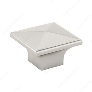 Richelieu BP53082195 Modern Metal Knob - 5308, Brushed Nickel, 8/32 in (Included)