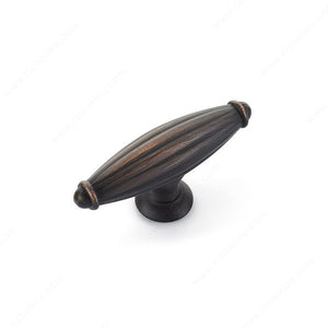 Richelieu BP8061865BORB Traditional Metal Knob - 8061, Brushed Oil-Rubbed Bronze