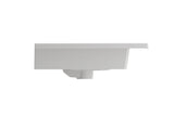 BOCCHI 1113-001-0127 Ravenna Wall-Mounted Sink Fireclay 32.25 in. 3-Hole with Overflow in White