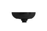 BOCCHI 1114-005-0125 Etna Vessel Fireclay 23.25 in. with Matching Drain Cover in Black