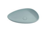 BOCCHI 1114-029-0125 Etna Vessel Fireclay 23.25 in. with Matching Drain Cover in Matte Ice Blue