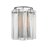 Elk 11160/1 Cubic Glass 12'' High 1-Light Sconce - Oil Rubbed Bronze