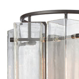 Elk 11160/1 Cubic Glass 12'' High 1-Light Sconce - Oil Rubbed Bronze