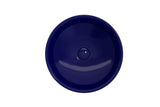 BOCCHI 1120-010-0125 Venezia Vessel Fireclay 15.75 in. with Matching Drain Cover in Sapphire Blue