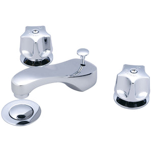 Central Brass 81125-DA Two Handle Widespread Lavatory Faucet in Polished Chrome