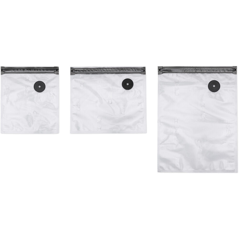 Caso 11289 Zip Vacuum Bag Value Pack FDA Certified, REUSABLE