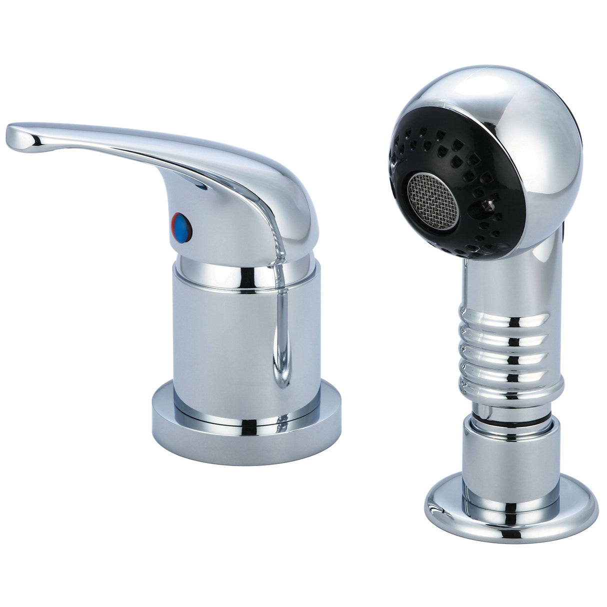 Central Brass 1130 Single Handle Shampoo Faucet in Polished Chrome