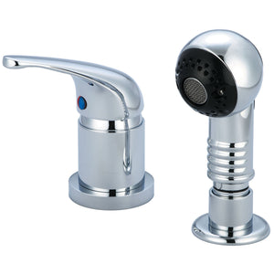 Central Brass 1130 Single Handle Shampoo Faucet in Polished Chrome