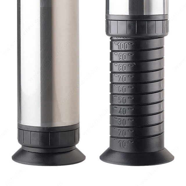Richelieu 660650140 650 mm (25-5/8'') - Zoom Series Table Leg, Chrome