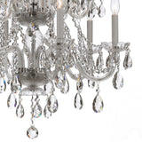 Traditional Crystal 12 Light Hand Cut Crystal Polished Chrome Chandelier 1137-CH-CL-MWP