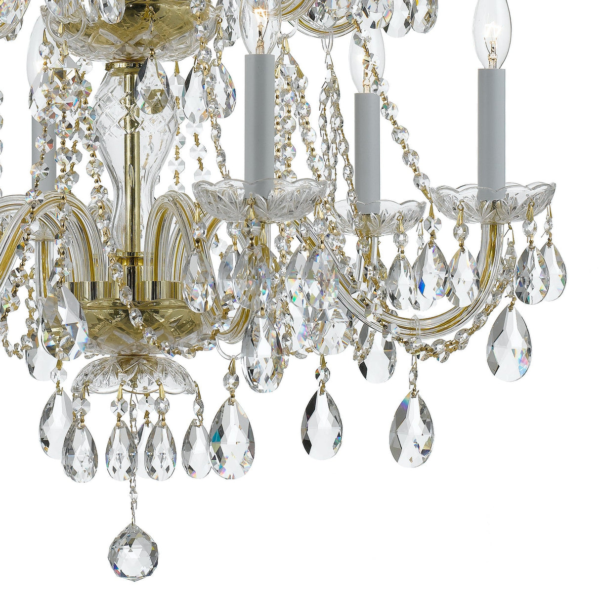 Traditional Crystal 12 Light Hand Cut Crystal Polished Chrome Chandelier 1137-CH-CL-MWP