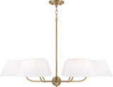 Capital Lighting 450461AD Welsley 6 Light Chandelier Aged Brass