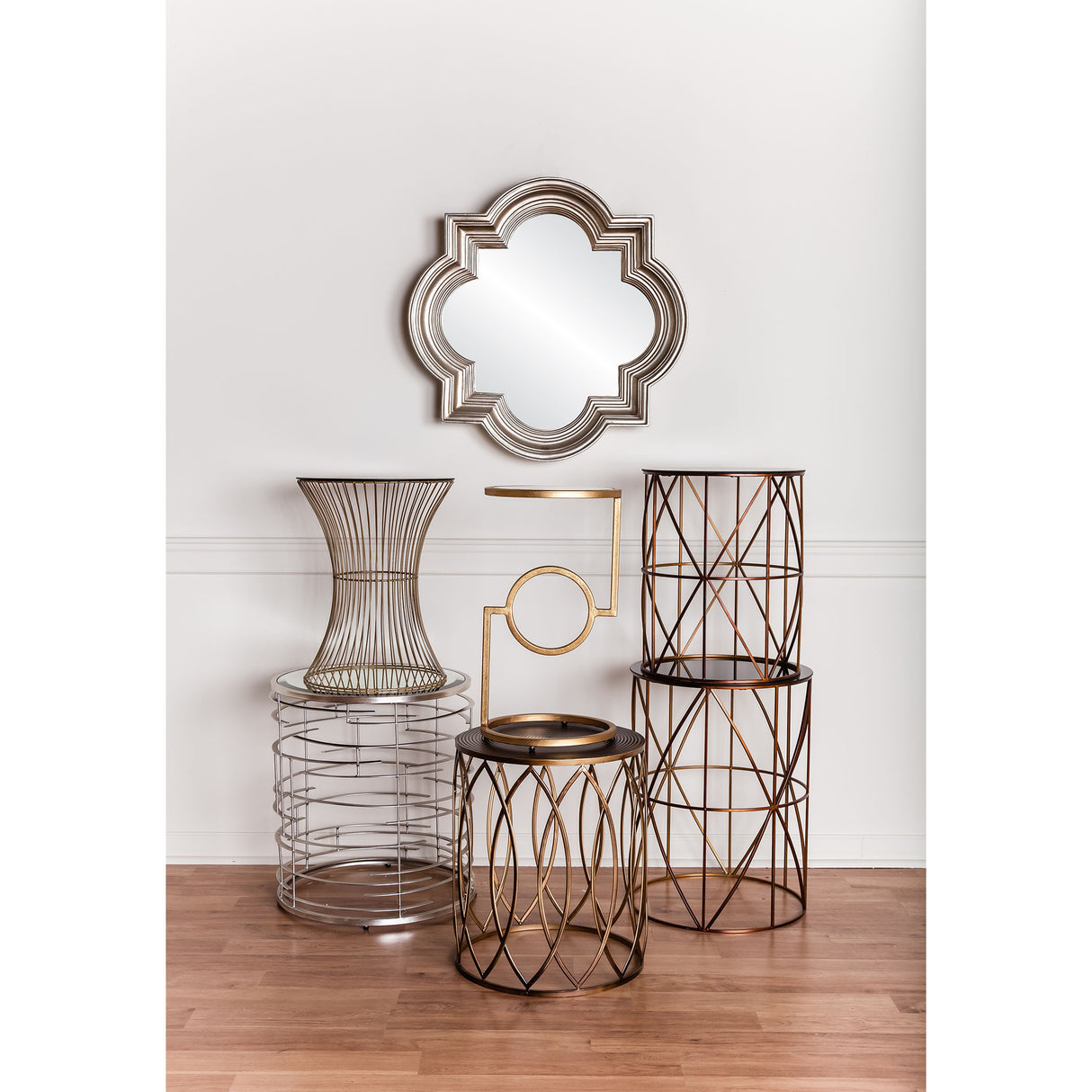 Elk 114-108 Mirrored Top Accent Table