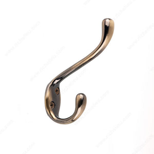 Onward 237ABV Heavy-Duty Coat Hook - 5 in (127 mm) - 237, Antique Brass