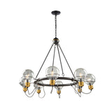 Martina Chandelier - Black and Brushed Brass / 34.57