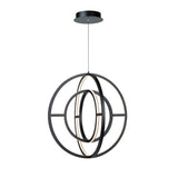 Celestial Double Orb Chandelier - Matte Black / 22.00
