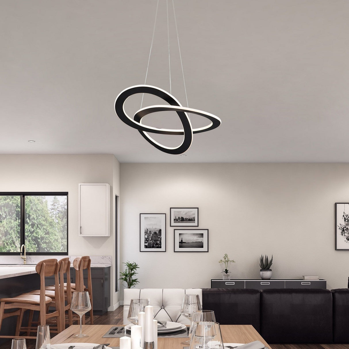Wave Chandelier