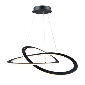 Wave Chandelier - Black / 25.60