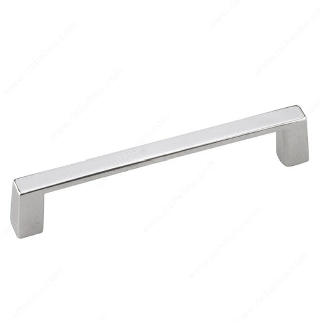 Richelieu BP10743140 Modern Metal Pull - 107, Chrome, 3 in, 3 3/8 in, 5/32 in