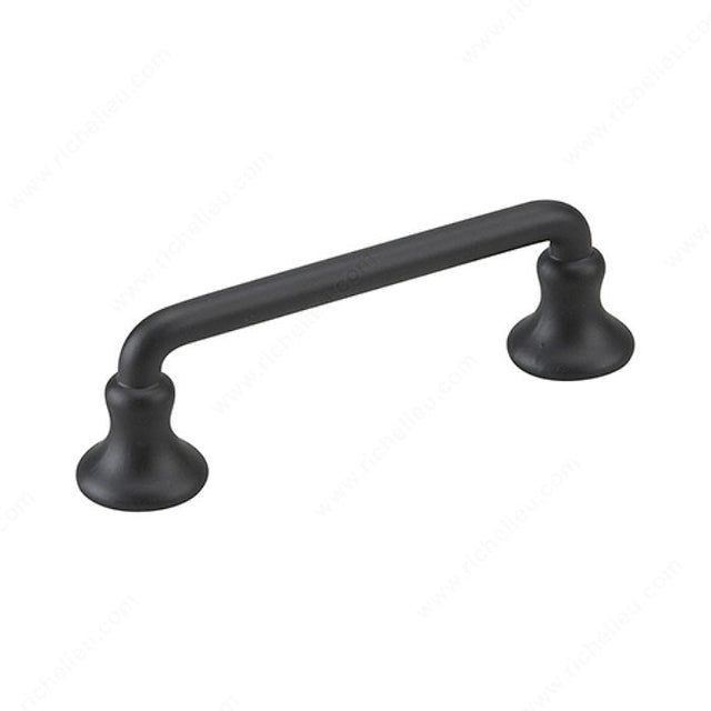 Richelieu 873MATV Traditional Metal Pull - 873 & 874, Matte Black, 3 in