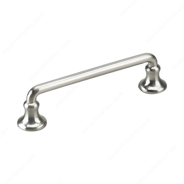 Richelieu 874NBV Traditional Metal Pull - 873 & 874, Brushed Nickel, 3 3/4 in, 4 9/16 in
