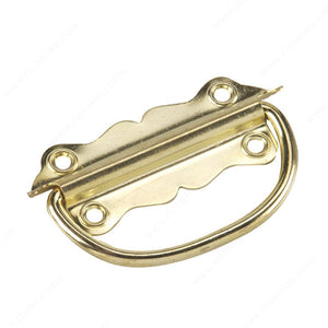 Richelieu 152BR Chest Handle, Brass, 1 7/16 in, 3 1/2 in, 1.5