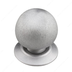 Onward 460BCV 460 Ball Knob with Backplate, Brushed Chrome