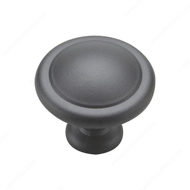 Richelieu 878MATV Traditional Metal Knob - 878N, Matte Black