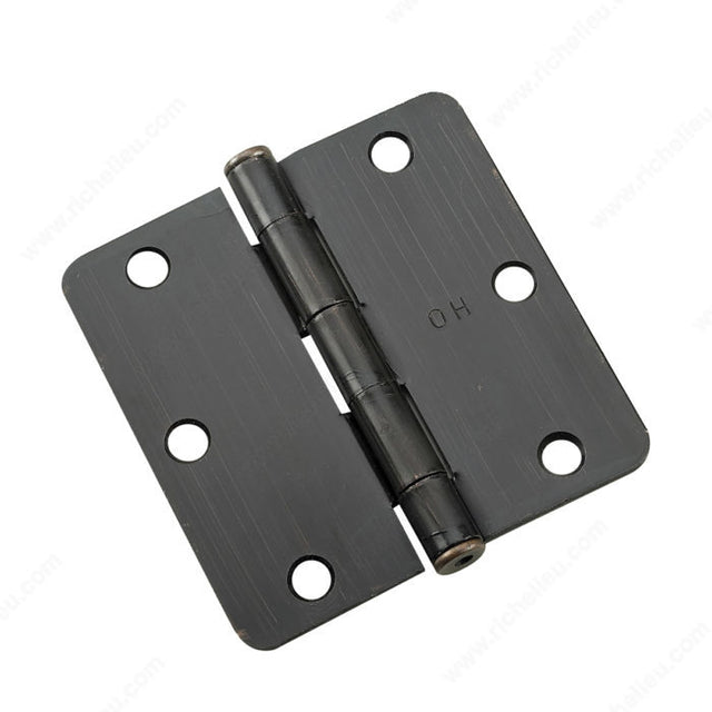 Onward 2821ORBV 3-1/2" Full Mortise Butt Hinge - 1/4" Radius, Oil-Rubbed Bronze