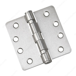 Onward 42822NBB 4" Full Mortise Ball Bearing Butt Hinge - 1/4" Radius, Brushed Nickel