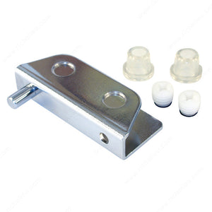 Richelieu 217290 Swivel Hinge for Glass Door Inset in a Cabinet/Furniture Item with Glass Doors, Black