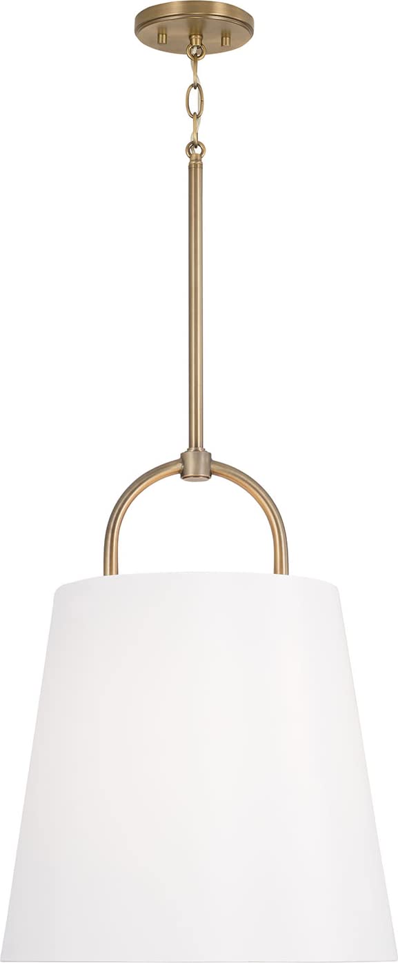 Capital Lighting 349412AD Brody 1 Light Pendant Aged Brass