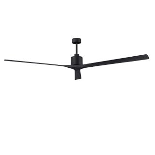 Matthews Fan NKXL-BK-BK-90 Nan XL 6-speed ceiling fan in Matte Black finish with 90” solid matte black wood blades