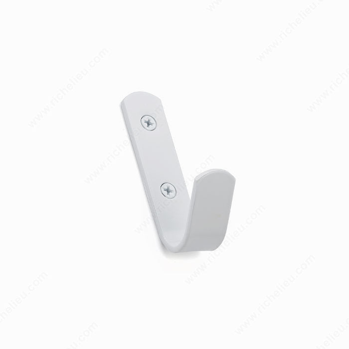 Richelieu 76130 Utility Metal Hook - 76, White, 1 3/8 in