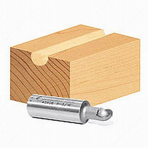 Amana AT45904 Core Box Bit, 1/4 in, 1/8 in, 1/4 in, 1 5/8 in