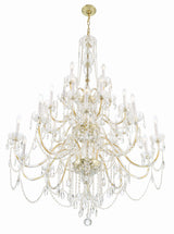 Traditional Crystal 25 Light Hand Cut Crystal Polished Chrome Chandelier 1156-CH-CL-MWP