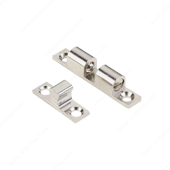 Richelieu 55334130 Heavy-Duty Double Ball Catch, Brass, 2 5/16 in, 1 7/8 in, 7/16 in, Not Included, 7/16 in