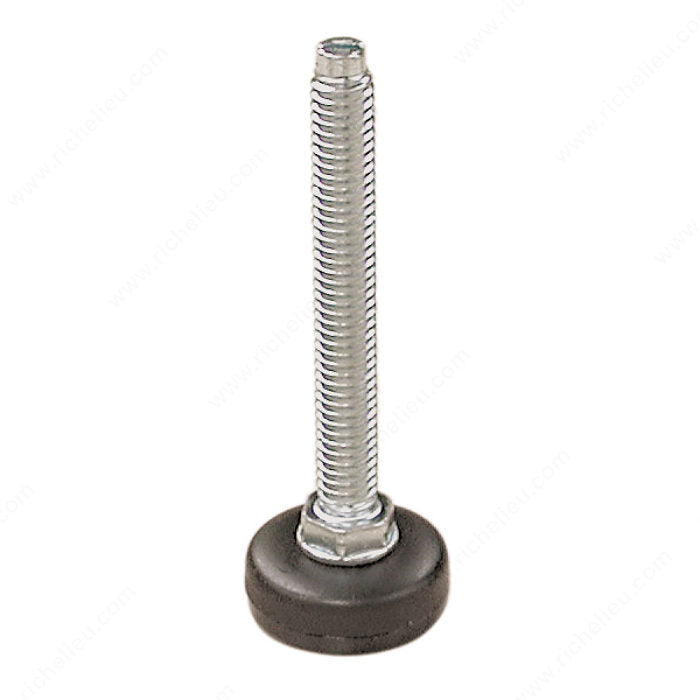 Richelieu 53943190 Leveler, Zinc / Black, 3/8" - 16, 1 in, Without Slot, 1 3/4 in, 1 3/8 in