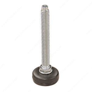 Richelieu 53943190 Leveler, Zinc / Black, 3/8" - 16, 1 in, Without Slot, 1 3/4 in, 1 3/8 in