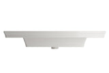 BOCCHI 1168-014-0127 Lavita Wall-Mounted Console Sink Fireclay 40 in. 3-Hole with Overflow in Biscuit