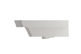 BOCCHI 1168-014-0127 Lavita Wall-Mounted Console Sink Fireclay 40 in. 3-Hole with Overflow in Biscuit