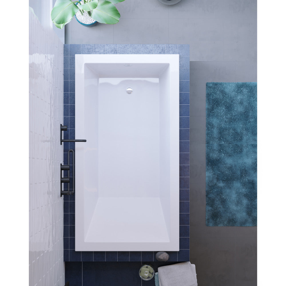 Voltaire 66 "x 36" Reversible Drain Drop-In Bathtub