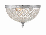 Crystorama 3 Light Polished Chrome Crystal Flush Mount 117-12-CH