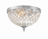 Crystorama 3 Light Polished Chrome Crystal Flush Mount 117-12-CH