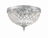 Crystorama 3 Light Polished Chrome Crystal Flush Mount 117-12-CH