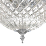 Crystorama 3 Light Polished Chrome Crystal Flush Mount 117-12-CH