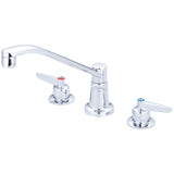 Central Brass 1173-LE6-Q Two Handle Concealed Ledge Kitchen Faucet in Polished Chrome