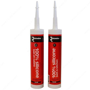 Richelieu 94160011 Richelieu Kitchen and Bathroom Silicone Sealant, Clear Transparent