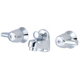 Central Brass 1177-DA Two Handle Shelf Back Lavatory Faucet in Polished Chrome