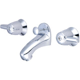 Central Brass 1178-DA Two Handle Slant Back Lavatory Faucet in Polished Chrome